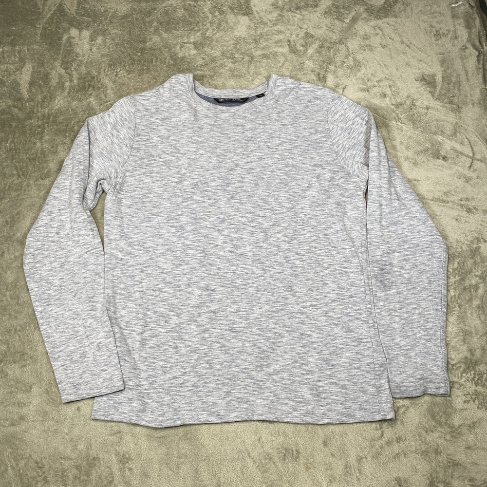 Travis Mathew Sweater Mens Medium Gray Pullover‎ Crewneck Long Sleeve Peru Golf